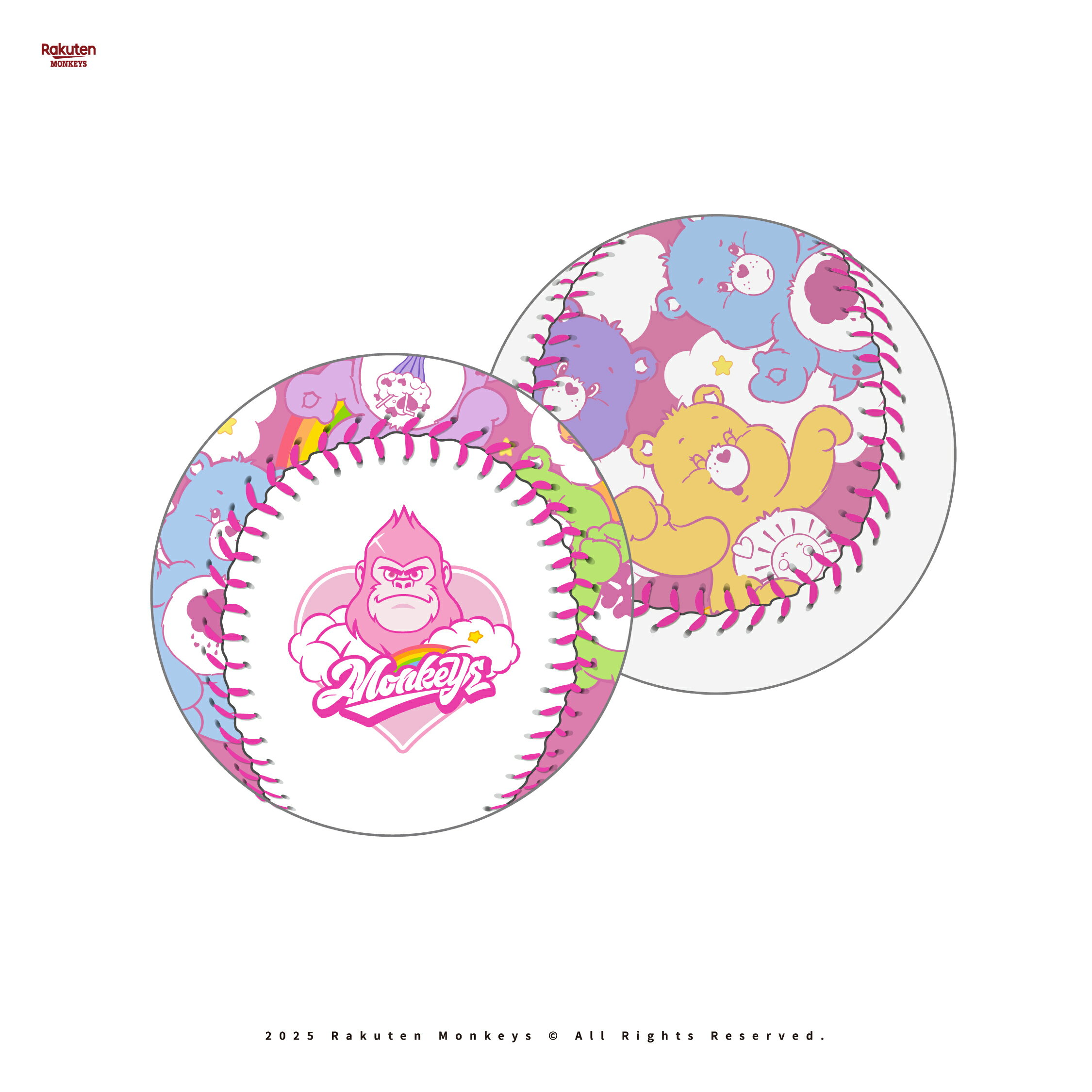 Rakuten Monkeys × Care Bears™ - 紀念球(3款) 2