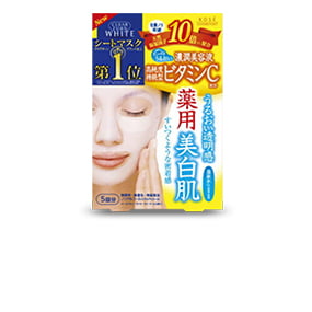'日本必買藥粧推薦:日本必買藥妝- KOSE CLEAR TURN 光映透 維他命C保濕美白面膜