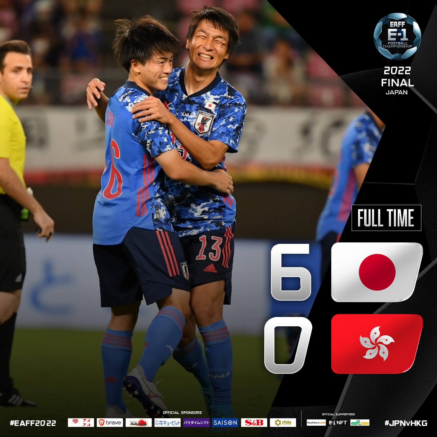 影/日本男足3人梅開二度 東亞盃首戰6球狂勝香港 影/日本男足3人梅開二度 東亞盃首戰6球狂勝香港