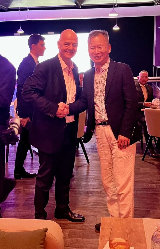 中華足協副理事長王筱薰出席開幕晚會 邀請FIFA主席因凡蒂諾來台訪問 中華足協副理事長王筱薰出席開幕晚會 邀請FIFA主席因凡蒂諾來台訪問