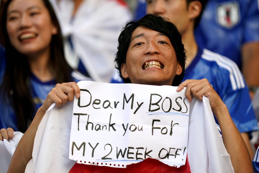幸福企業?日本球迷感謝公司給假登上FIFA推特 網笑:這波公關操作太強 幸福企業?日本球迷感謝公司給假登上FIFA推特 網笑:這波公關操作太強