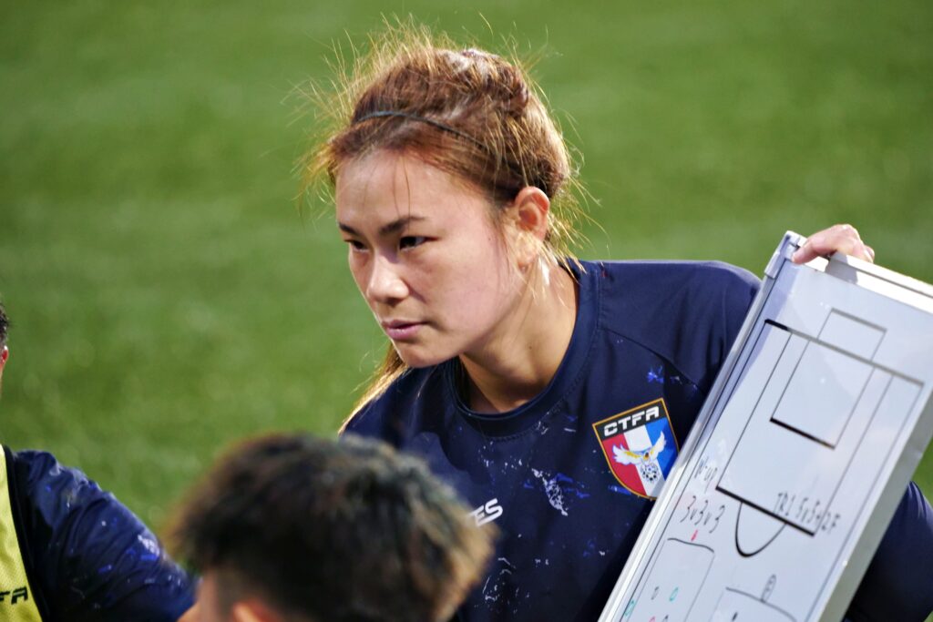 女足隊長王湘惠坐鎮助威花蓮縣　原民運五人制看到腳癢想踢