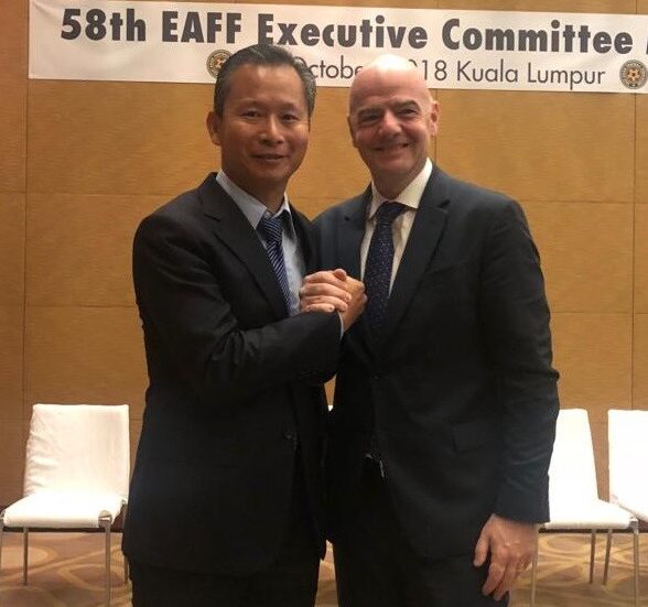 足協副理事長王筱薰再入選AFC常委會 親自拜會體育署長盼政府興建足球建設 足協副理事長王筱薰再入選AFC常委會 親自拜會體育署長盼政府興建足球建設